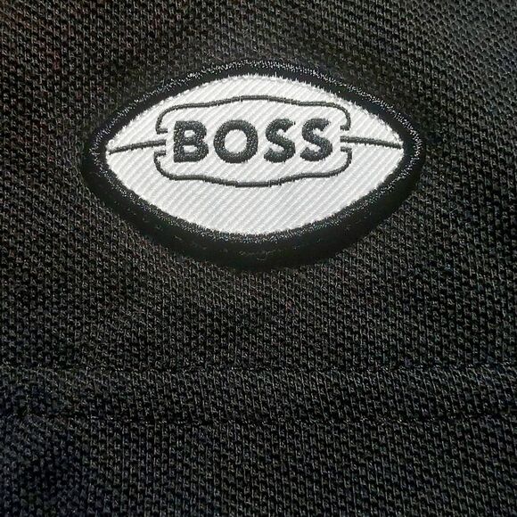 EUC BOSS X NFL Men's Pique Cotton Miami Dolphins Punter Polo Black/Aqua Size L - Picture 11 of 16